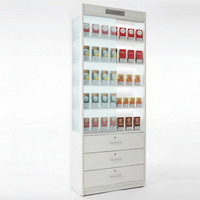 Présentoir de parfums personnalisé avec logo et éclairage LED, étagères de présentation pour magasin de cosmétiques, supermarché