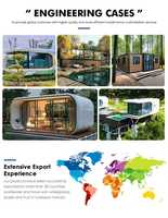 Maison capsule spatiale préfabriquée sur mesure en aluminium et verre, maison modulaire entièrement meublée, bureau habitable pour hôtel, villa