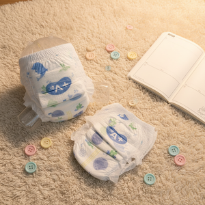 Popok Bayi Sekali Pakai, Popok Celana, Popok Bayi Lembut Berdaya Serap Tinggi, Sampel Gratis, Merek Kustom, Pabrik Cina, OEM, Kapas - Product Image 3