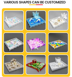 Bloques de Cubos Suaves para Jugar, Cubos de Letras Apilables Estilo <span class=keywords><strong>Lego</strong></span> para Sala de Juegos - Product Image 2