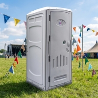 Toilettes portables en plastique HDPE de haute qualité, résistantes aux UV, pour les chantiers de construction mobiles en extérieur