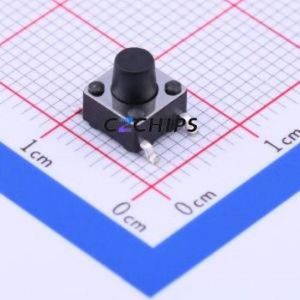K2-1102SP-F4SC-04 Tactile Switch SMD-4P,6x6mm Switch Single Pole Single Throw Round Button 2.5N Vertical Mount - Product Image 1