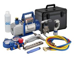 Kit Tas Pendingin HVAC Pompa Vakum <span class=keywords><strong>AC</strong></span> Pasar AS Pompa Vakum Baling-Baling Putar Satu Tahap dengan Set Pengukur Manifold - Product Image 2