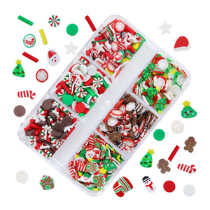 Autocollants pour ongles en argile à appliquer facilement, 6 grilles, motifs Père Noël et flocons de neige, pour la décoration des ongles - Product Image 4