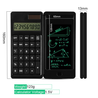 Petite calculatrice intelligente de bureau avec bloc-notes, design pliable, alimentation par batterie, pour les citoyens, frais d'importation, frais d'expédition