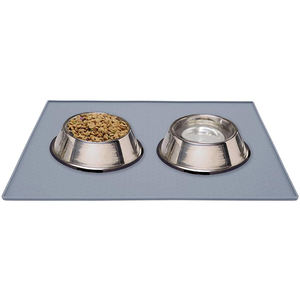 الكلب سيليكون تحديد الموقع وعاء قطة حصيرة تغذية حيوانات أليفة طبق الطعام مصاصة عدم الانزلاق سيليكون 40x60CM - Product Image 5