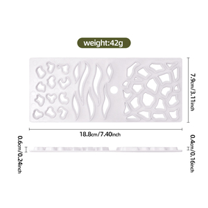 Moule en silicone 1 pièce <span class=keywords><strong>pour</strong></span> décoration de biscuits, bordure de défilement, dentelle, pâte à gomme, outil en polymère. - Product Image 6