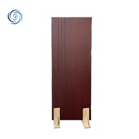Porte de sécurité en MDF de style classique, finition latérale soignée, insonorisée, double panneau, pour la maison, vente en gros