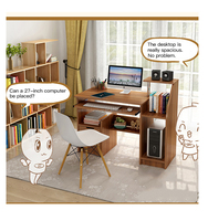 Meuble moderne pas cher en bois blanc, table d'étude pour étudiants, enseignants, travail, bureau à domicile, bureau d'ordinateur avec tiroir et étagère pour adolescents