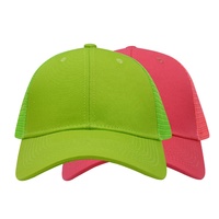 Gorra de malla de camionero Lisa ajustable al por mayor, gorra de malla con logotipo de parche bordado 3D, gorra de camionero de sarga de algodón