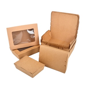Senang 900 Umweltfreundliche Einweg-Kraftpapier-Boxen mit Matter Laminierung für Pommes Frites, Hähnchenflügel, <span class=keywords><strong>Burger</strong></span>, Sushi, Kaugummi und Zucker - Product Image 1
