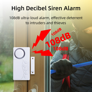 Magnetic Door <strong>Window</strong> Sensor 108DB Loud Security <strong>Alarm</strong> with Doorbell Function Adjustable Multi-Mode for Home Shop Cabinets - Product Image 4