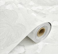 Papier peint vintage à motifs de feuilles, autocollant, rétro, botanique, adhésif, pour salon, chambre, cuisine