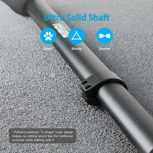 Bastón Axilar Ajustable de Aleación de <span class=keywords><strong>Aluminio</strong></span> Rehand, Cómodo, para Personas con Discapacidad, Color Negro, Clase I - Product Image 4