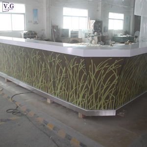 Barra de <span class=keywords><strong>Bar</strong></span> LED en Forma de L, Moderna, de Superficie Sólida y Vidrio Templado, para Uso en Bares y Restaurantes, con Garantía de 8-10 Años - Product Image 5