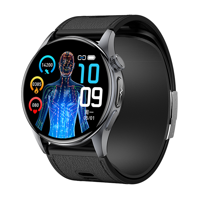 1.56 Inch Smart Health Watch Air Pump Blood Pressure Stress Fatigue Detection Galvanic Skin Emotion Index Female Health