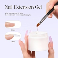 Gel UV auto-nivelant HEMA TPO FREE en gros, gel de construction pour extension d'ongles, renforçateur transparent, professionnel, pour salon de manucure, approvisionnement en vrac