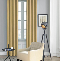 Tissu pour rideaux 39% Coton 8% Lin, haute élasticité, respirant, élasthanne douce, voile, 53% Polyester, textile de maison, tissé, tapisserie unie