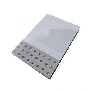 Plaques de plâtre perforées laminées laine de roche Plafond Système de cloisons sèches Panneaux acoustiques sans soudure et plâtre mural - Product Image 4