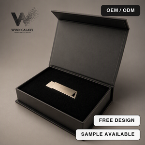 Matte Black <b>Magnetic</b> <b>Gift</b> <b>Box</b> Die Cut EVA Foam Insert USB Drive Power Bank Earphone Electronics Tech Packaging Supplier - Product Image 2