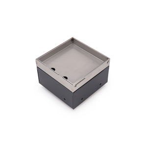 Caja de Pared Empotrada Moderna con Acabado de Acero Inoxidable Cepillado SS304 y Dos Tomas de Corriente Estadounidenses - Product Image 2