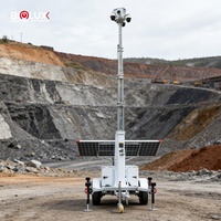 Torre de Vigilancia Móvil Solar de Alta Eficiencia con Sistema de Cámara con IA para Seguridad en Obras de Construcción