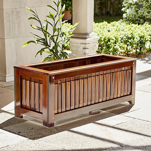 <span class=keywords><strong>Bois</strong></span> massif épaissi <span class=keywords><strong>rectangulaire</strong></span> extérieur spécial balcon boîte à fleurs anticorrosion boîte de plantation Pot de fleur Pots de fleurs jardinières - Product Image 2