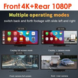 Caméra embarquée 10,26 pouces sans fil <span class=keywords><strong>CarPlay</strong></span> Android Auto Tableau de bord de voiture 2 canaux 4k Écran <span class=keywords><strong>CarPlay</strong></span> Caméra avant et arrière avec vision arrière - Product Image 3
