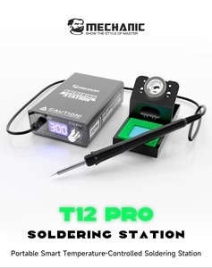 Station de soudage MECHANIC T12 <span class=keywords><strong>PRO</strong></span> 75W, <span class=keywords><strong>fer</strong></span> à <span class=keywords><strong>souder</strong></span> thermostatique à chauffage rapide pour la réparation de cartes mères BGA PCB - Product Image 2