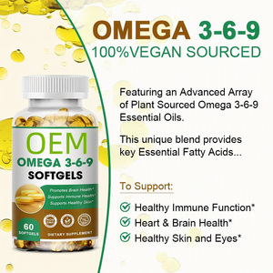 Hoogwaardige OEM/ODM Private Label Natuurlijke <span class=keywords><strong>Omega</strong></span> <span class=keywords><strong>3</strong></span> Softgels Vegan Capsules Voedingssupplementen Visolie <span class=keywords><strong>Omega</strong></span> <span class=keywords><strong>3</strong></span> <span class=keywords><strong>6</strong></span> <span class=keywords><strong>9</strong></span> Softgels Halal - Product Image 6