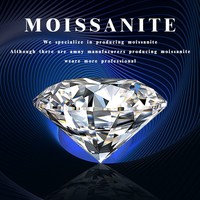 Piedra de Moissanita GRA Excelente e Impecable, Color D, Claridad VVS1, Diamantes Sueltos de Moissanita, 1 Quilate, Gemas Melee en Bolsa