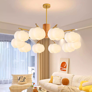 Chengyu Lighting Chandelier Modern Minimalist Gold Iron Body Led Light Home Living Room Bedroom Ceiling Lamp Adjustable Height - Product Image 1