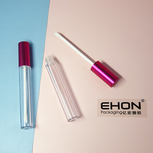 Hot Style Premium PETG Lip Gloss Containers Custom Logo Empty Tube Packaging <b>Screw</b> Cap <b>Flat</b> Pattern Screen Printing Surface - Product Image 1