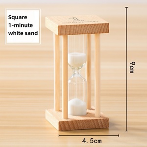 Reloj de Arena Nórdico de Madera de Haya Natural, Ecológico, Duradero, Forma Cilíndrica, 1/2/3/5 Minutos, Mini Marco, Moderno para el Hogar - Product Image 2