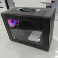 Zeromaster Desktop Mini Computer Case PC Cabinet Computer Micro ATX Mini ITX Case Gaming Case Tempered Glass Portable PC Stock
