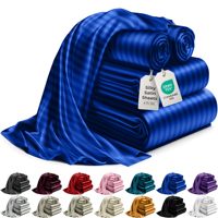 Ensemble de drap-housse en soie satinée naturelle faite à la main 22/25/30 Momme 6 pièces ensemble de drap-housse en soie douce ensembles de drap de lit pour dormir chambre