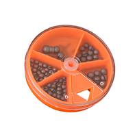 Palmer split shot morsure plomb de pêche plomb toboggan accessoires de pêche plombs poids pêche ensemble boîte en stock poids en gros