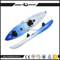 Bateau de pêche à rames pour 3 personnes, kayak familial en plastique, bon marché, avec couvercles, offre spéciale,
