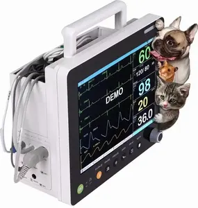 ポータブル獣医マルチパラメーターモニター動物医療機器15インチ獣医モニター