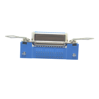 Connecteur parallèle 14-64 broches Champ, droit, à montage sur circuit imprimé, en aluminium, femelle, avec verrouillage par loquet, indice de protection IP68, modèle XPB 57BR