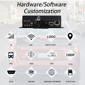 <span class=keywords><strong>4</strong></span> canaux 1080p Véhicule spécial voiture CCTV MDVR GPS 4G WIFI Système de caméra Mobile DVR AI <span class=keywords><strong>DSM</strong></span> - Product Image 4