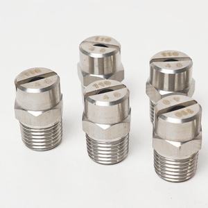 Industrielle Flachs pay Wasser V Spray Edelstahl Jet Sprüh düsen Anti Clog 1/4 "HVV 65/95/110 Grad Flach lüfter düse - Product Image 2
