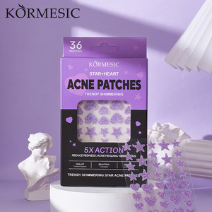 แผ่นแปะสิว KORMESIC Private Label 36 ชิ้น ลายดาวและหัวใจวิบวับ ช่วยปลอบประโลมผิว ลดรอยสิว ให้ผิวกระจ่างใส - Product Image 2