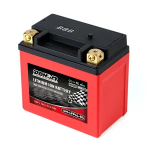 Lithium Motorcycle Battery 12V Lithium Battery New Product Long Cycle Life 4ah LiFePO4 Battery Supplier