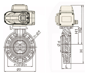High Quality Double Flange UPVC PVC <b>Plastic</b> Water IP65 PN16/PN25 - Product Image 2