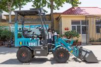 Mini pala gommata elettrica del motore della batteria della pista compatta agricola portatile
