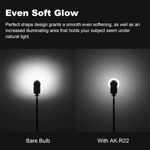 Godox AK-R22 <strong>Flash</strong> <strong>Diffuser</strong> Dome Modifier for Godox V1/AD100Pro <strong>Use</strong> With Godox H200R Round <strong>Flash</strong> Head for AD200/AD200Pro - Product Image 5