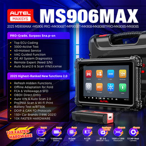 เครื่องมือวินิจฉัย MaxiSYS MS906MAX สำหรับรถยนต์ทุกประเภท เครื่องอ่านโค้ด MS906 MAX อุปกรณ์สแกน OBD2 ระบบเต็มรูปแบบสำหรับยานยนต์ - Product Image 2
