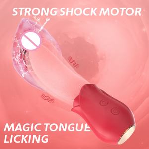 女性女性膣プッシーのための舌バイブレーター大人のおもちゃをなめる高周波ショック振動Gスポット陰核クリトリス刺激 - Product Image 4