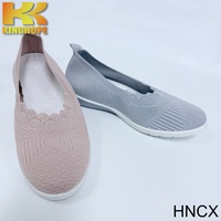 Chaussures de marche pour femmes à enfiler, respirantes, en maille, légères, plates décontractées, semelle souple, confortables, vente en gros OEM ODM